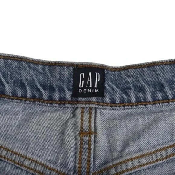 Gap  Jean Shorts Distressed Cutoffs High Rise Light Wash Size 25 - Picture 6 of 10